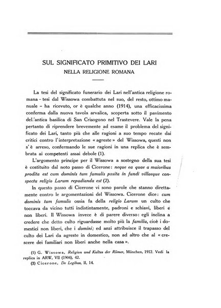 Religio rassegna bimestrale di storia delle religioni