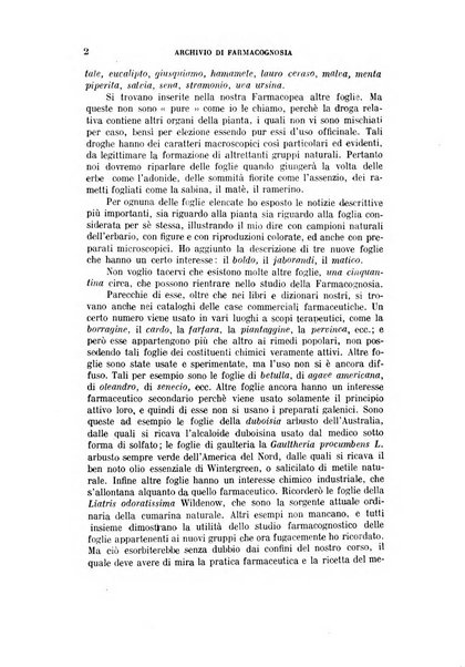 Archivio di farmacognosia e scienze affini