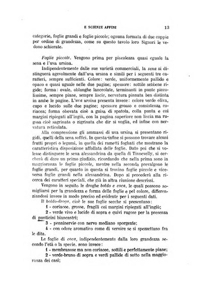 Archivio di farmacognosia e scienze affini