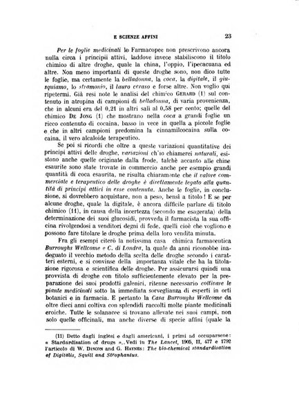 Archivio di farmacognosia e scienze affini