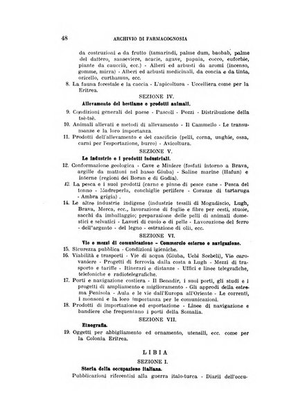 Archivio di farmacognosia e scienze affini