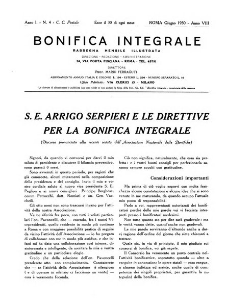 Bonifica integrale rivista mensile illustrata