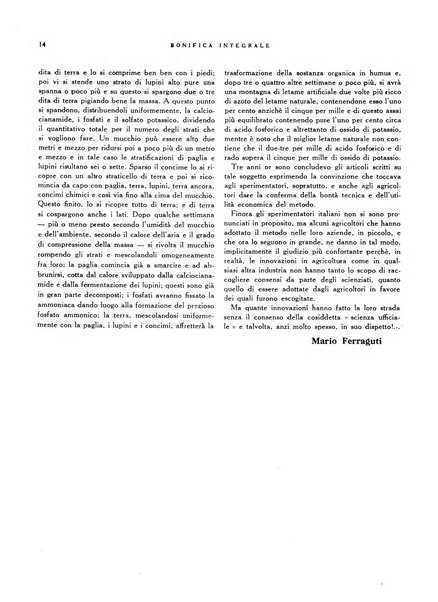 Bonifica integrale rivista mensile illustrata