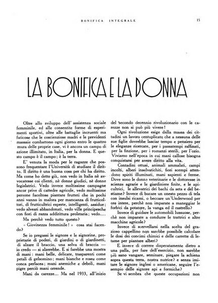 Bonifica integrale rivista mensile illustrata