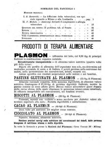 Tubercolosi giornale di studi e di lotta antitubercolare