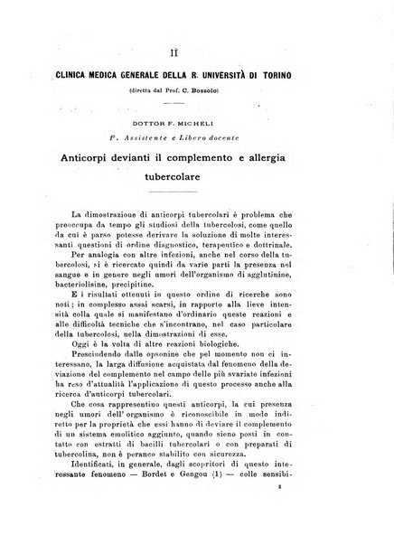 Tubercolosi giornale di studi e di lotta antitubercolare