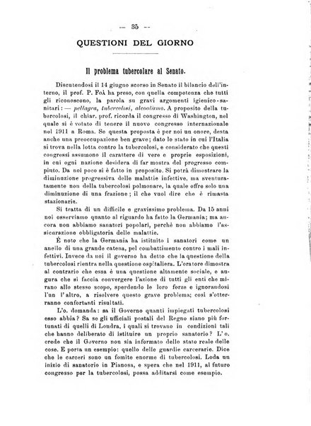 Tubercolosi giornale di studi e di lotta antitubercolare