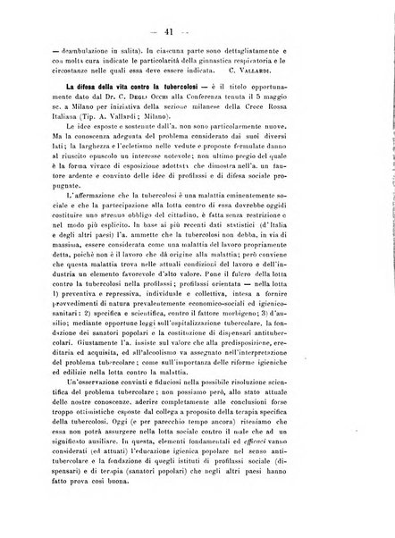 Tubercolosi giornale di studi e di lotta antitubercolare