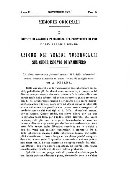 Tubercolosi giornale di studi e di lotta antitubercolare