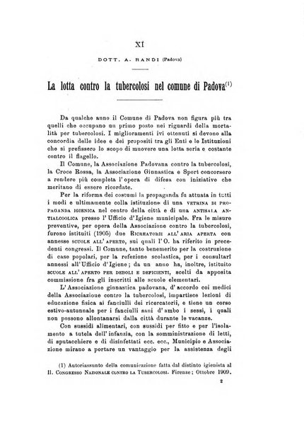 Tubercolosi giornale di studi e di lotta antitubercolare