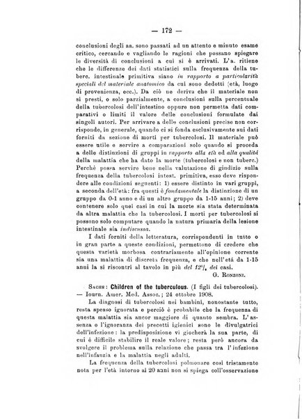 Tubercolosi giornale di studi e di lotta antitubercolare