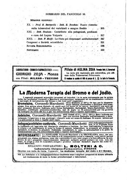 Tubercolosi giornale di studi e di lotta antitubercolare