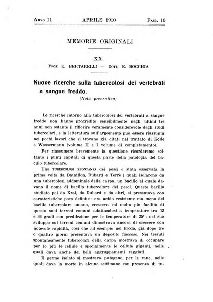 Tubercolosi giornale di studi e di lotta antitubercolare