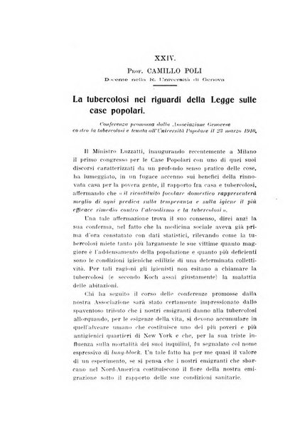 Tubercolosi giornale di studi e di lotta antitubercolare