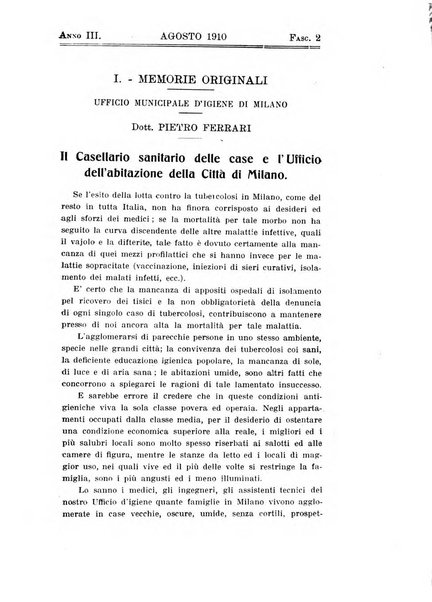 Tubercolosi giornale di studi e di lotta antitubercolare