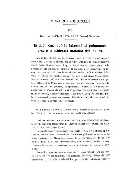 Tubercolosi giornale di studi e di lotta antitubercolare