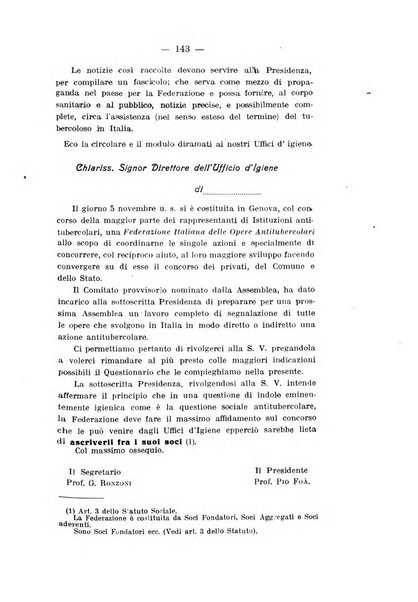 Tubercolosi giornale di studi e di lotta antitubercolare