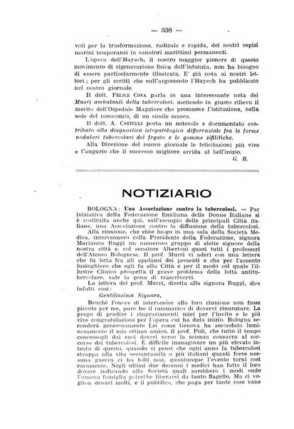 Tubercolosi giornale di studi e di lotta antitubercolare