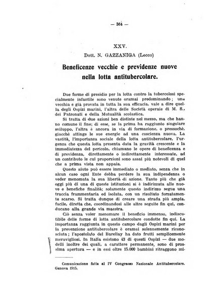 Tubercolosi giornale di studi e di lotta antitubercolare