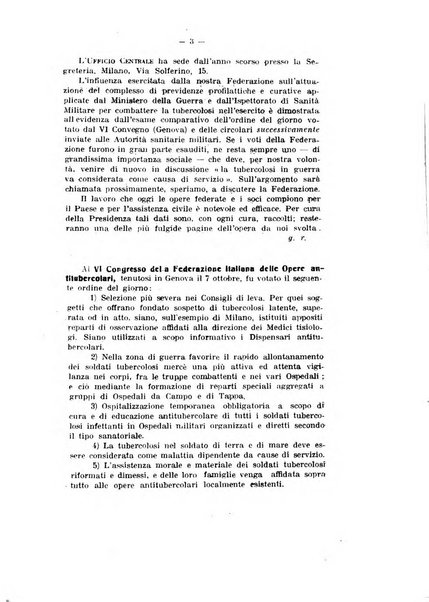 Tubercolosi giornale di studi e di lotta antitubercolare