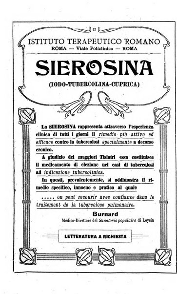 Tubercolosi giornale di studi e di lotta antitubercolare