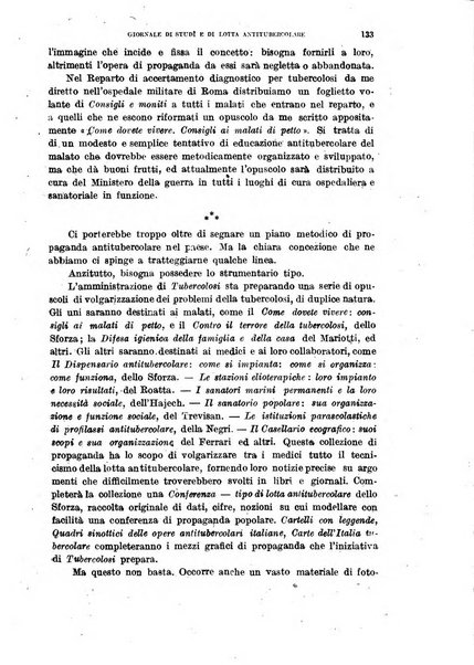 Tubercolosi giornale di studi e di lotta antitubercolare