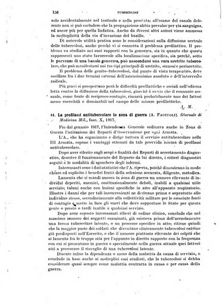 Tubercolosi giornale di studi e di lotta antitubercolare