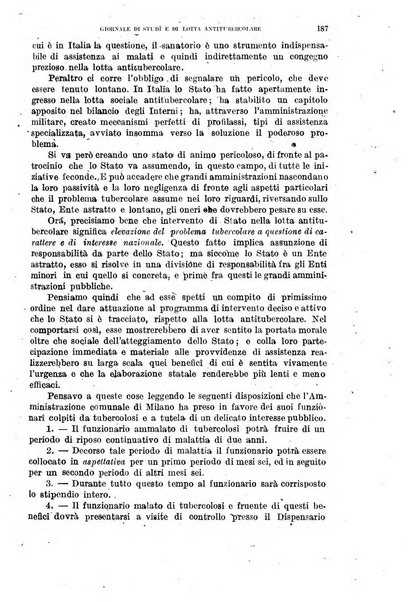 Tubercolosi giornale di studi e di lotta antitubercolare