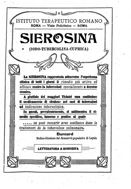 Tubercolosi giornale di studi e di lotta antitubercolare