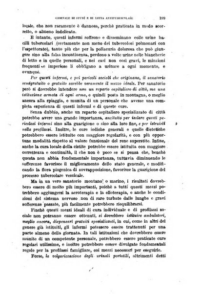 Tubercolosi giornale di studi e di lotta antitubercolare