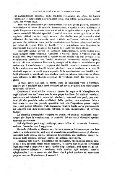 Tubercolosi giornale di studi e di lotta antitubercolare