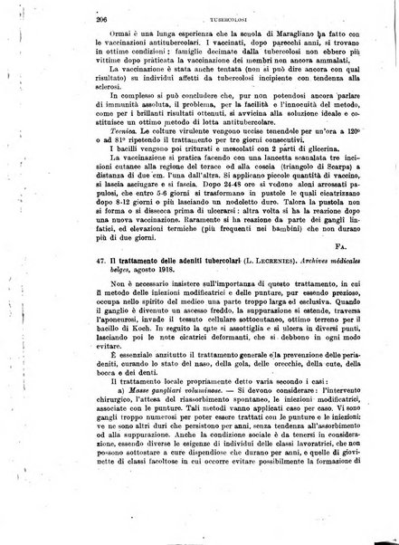 Tubercolosi giornale di studi e di lotta antitubercolare