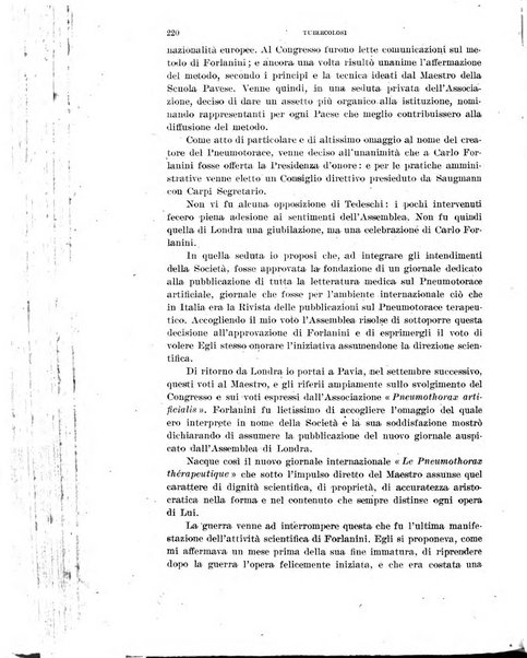 Tubercolosi giornale di studi e di lotta antitubercolare