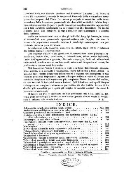 Tubercolosi giornale di studi e di lotta antitubercolare