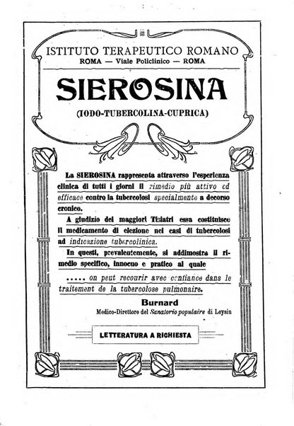 Tubercolosi giornale di studi e di lotta antitubercolare