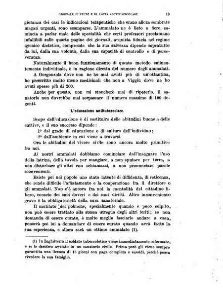 Tubercolosi giornale di studi e di lotta antitubercolare