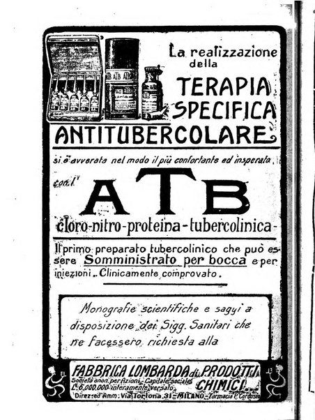 Tubercolosi giornale di studi e di lotta antitubercolare