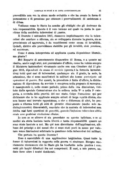 Tubercolosi giornale di studi e di lotta antitubercolare