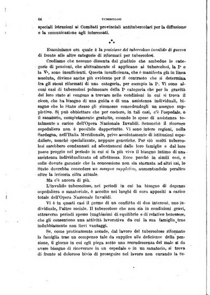 Tubercolosi giornale di studi e di lotta antitubercolare