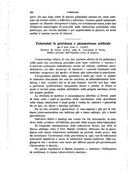 Tubercolosi giornale di studi e di lotta antitubercolare