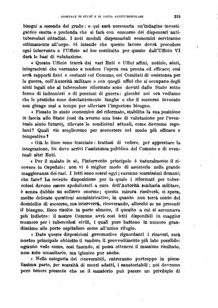 Tubercolosi giornale di studi e di lotta antitubercolare