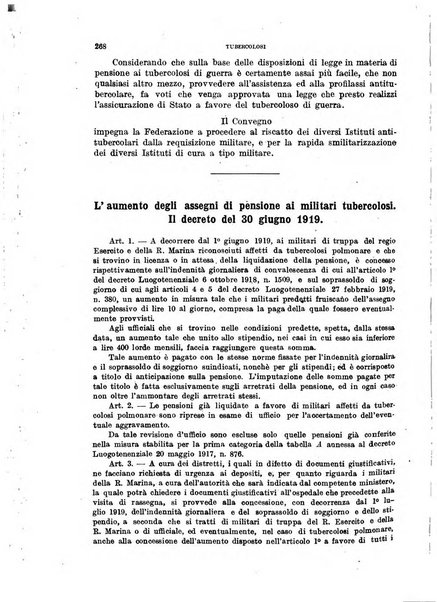 Tubercolosi giornale di studi e di lotta antitubercolare