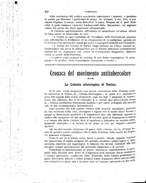 Tubercolosi giornale di studi e di lotta antitubercolare