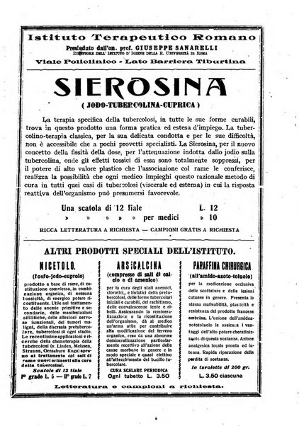 Tubercolosi giornale di studi e di lotta antitubercolare