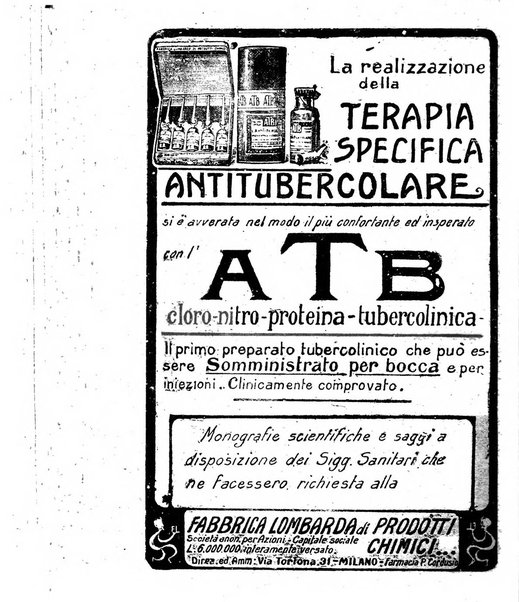 Tubercolosi giornale di studi e di lotta antitubercolare