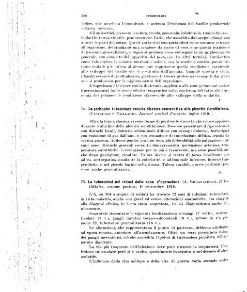 Tubercolosi giornale di studi e di lotta antitubercolare