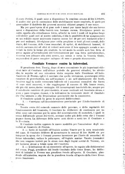 Tubercolosi giornale di studi e di lotta antitubercolare