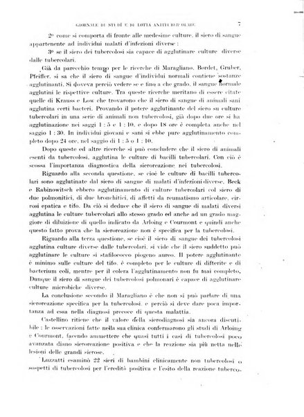 Tubercolosi giornale di studi e di lotta antitubercolare