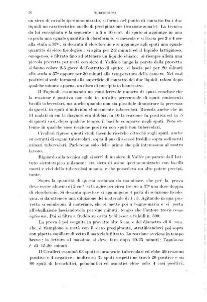 Tubercolosi giornale di studi e di lotta antitubercolare