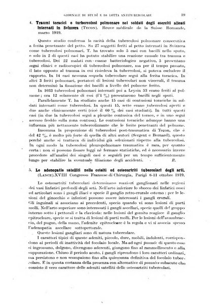 Tubercolosi giornale di studi e di lotta antitubercolare